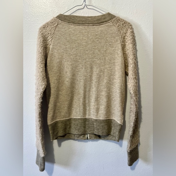 Miss Me Boucle & Lace Wool Blend Bomber Jacket - Small - Picture 3 of 9